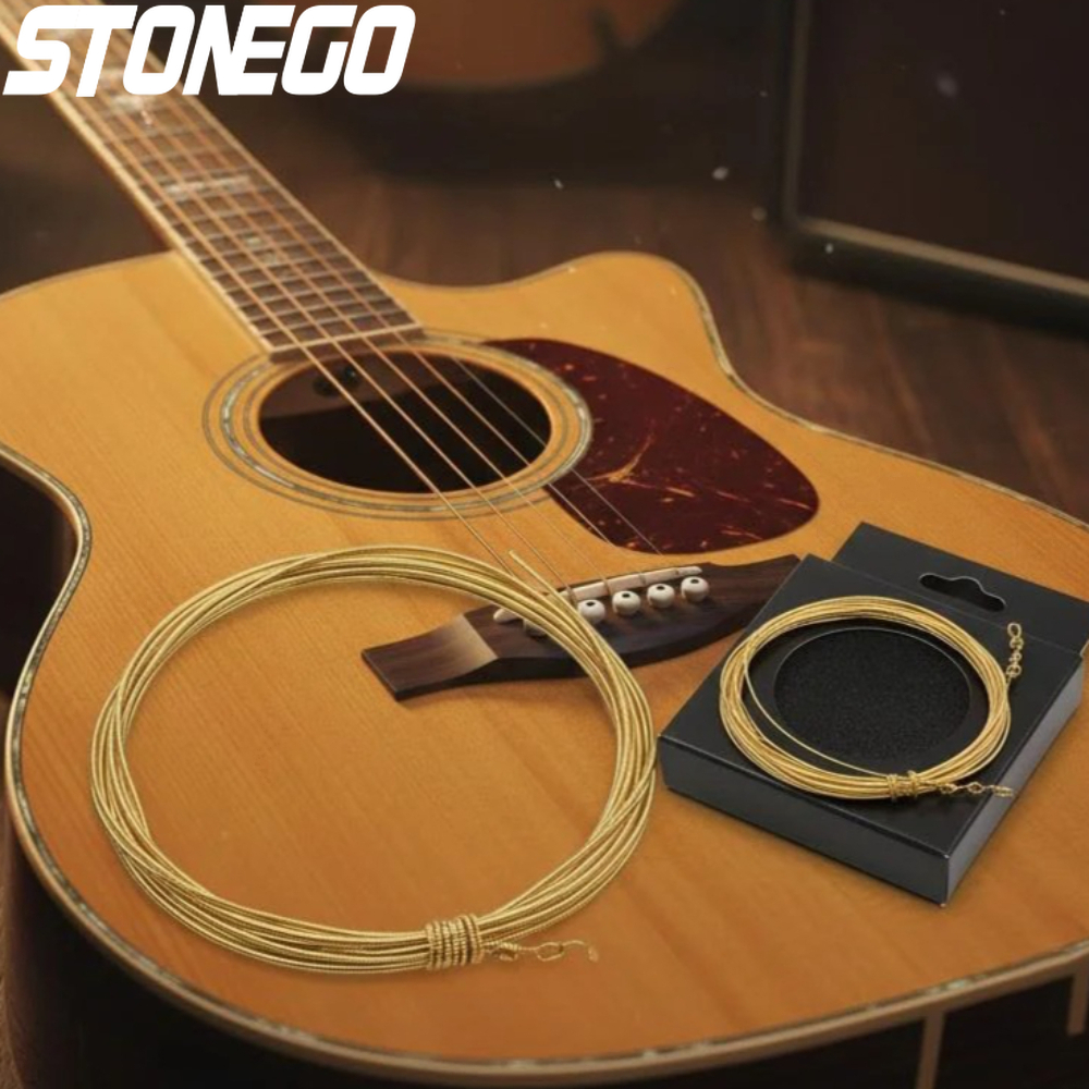 Bass Guitar Strings - Acoustic Guitar Strings 6Pcs Set Pure