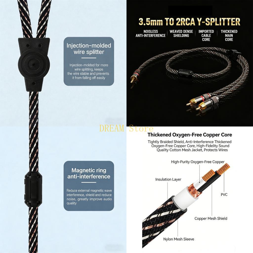 Audio Music Link - Improved Safety 3.5mm To Link Music