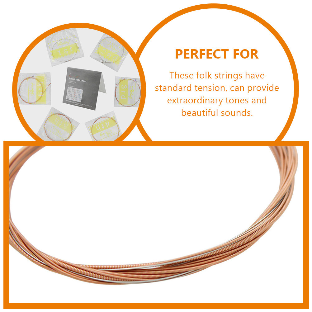 6Pcs Phosphor Bronze Acoustic  - огляд і ціна Bass Guitar Strings