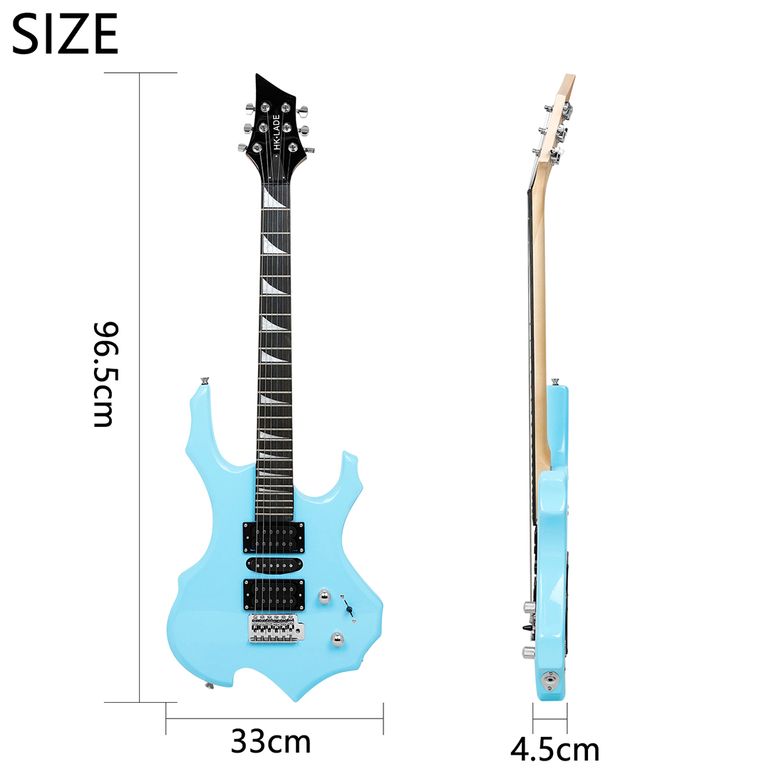 6 Strings Electric Guitar Azul - огляд і ціна Bass Guitar Strings
