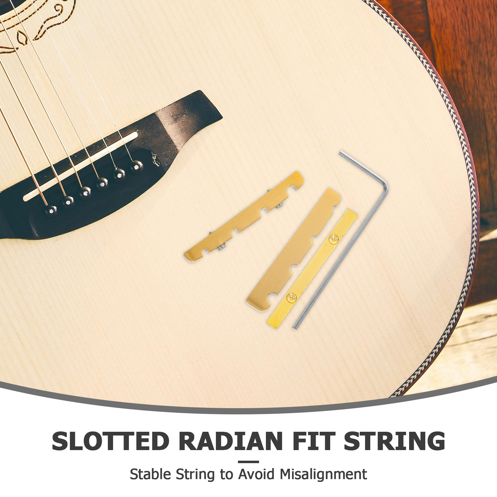 1Set 38Mm Brass Bass Guitar Nu - огляд і ціна Bass Guitar Strings