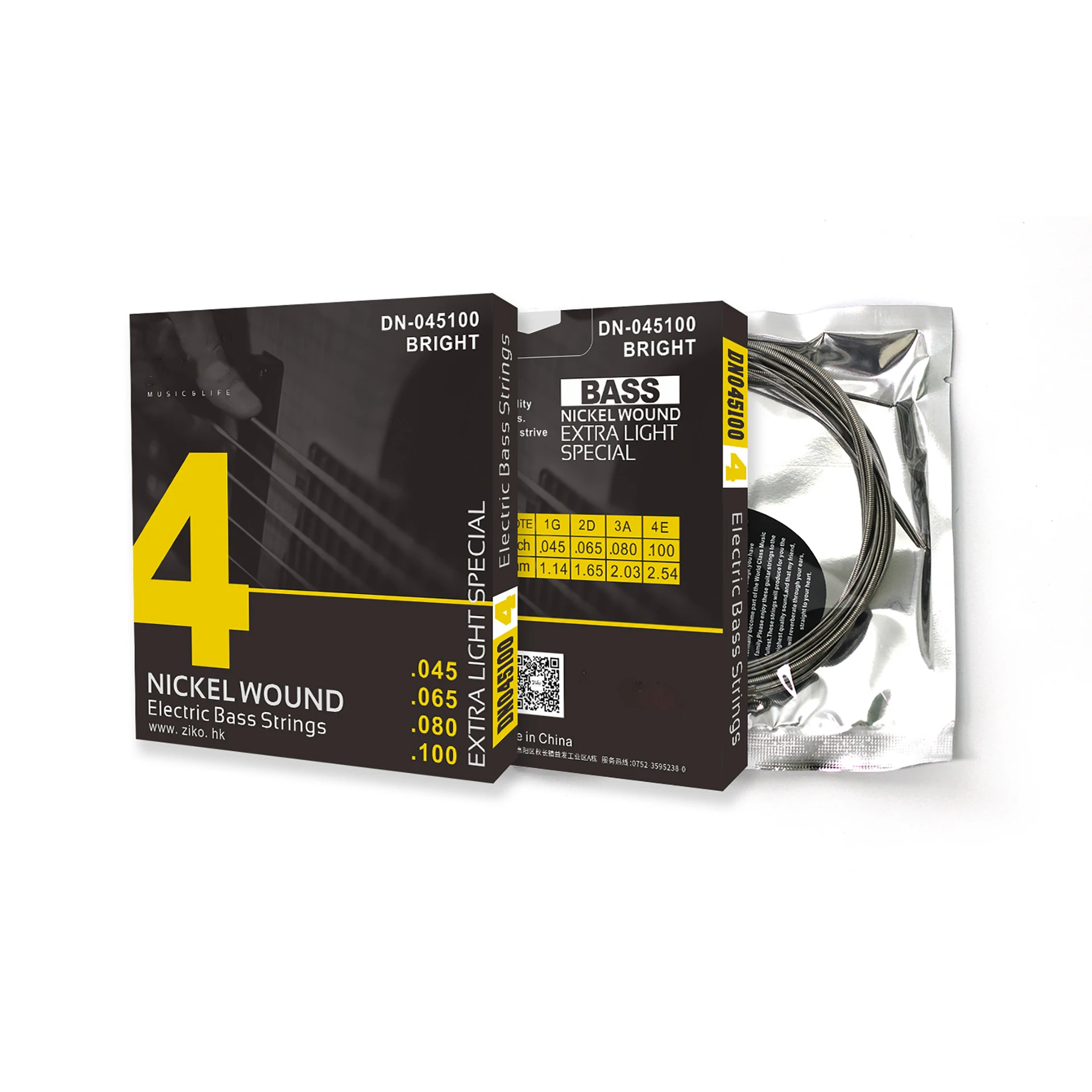 Electric Bass Strings DN 045 S - огляд і ціна Bass Guitar Strings