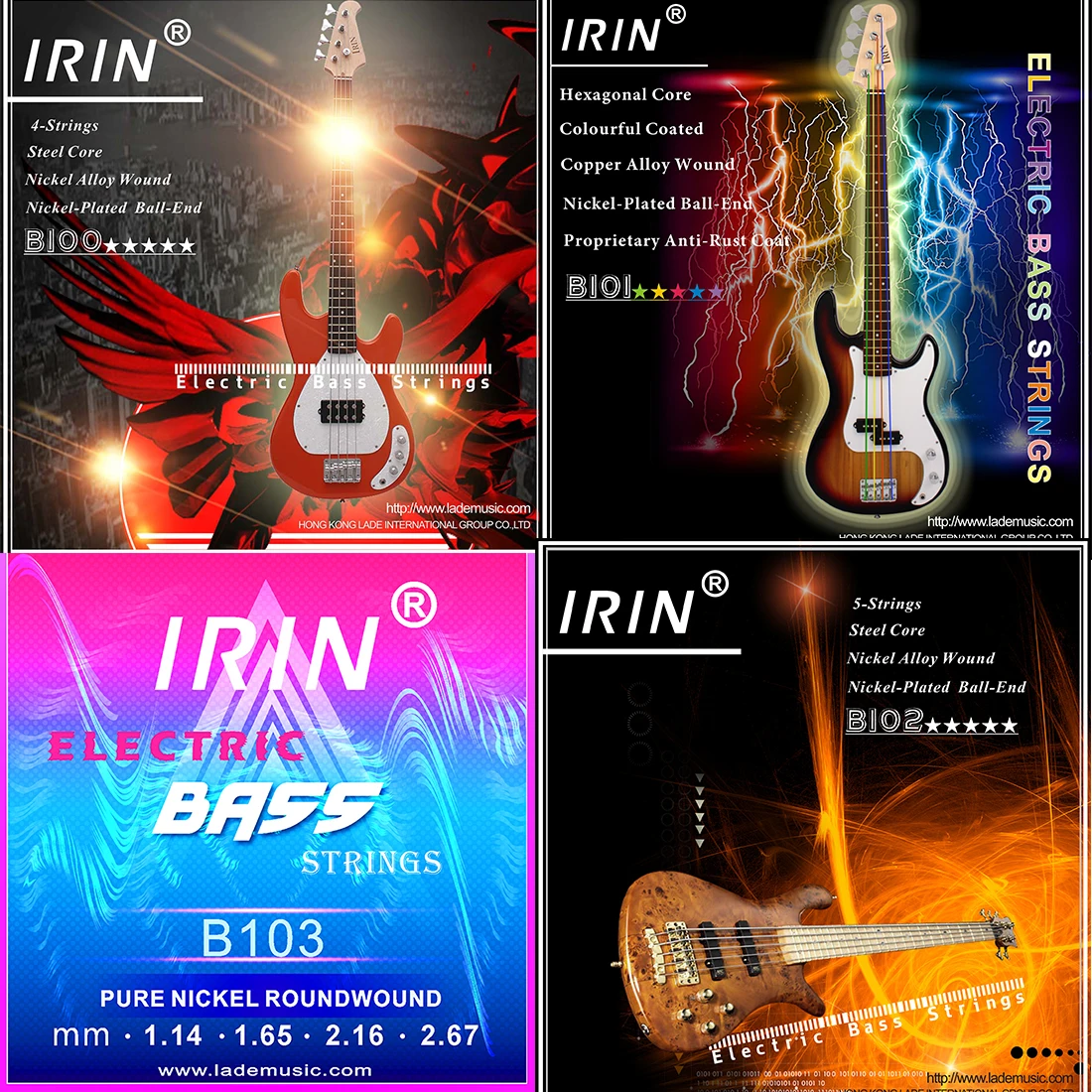 IRIN Electric Bass Strings Pro - огляд і ціна Bass Guitar Strings