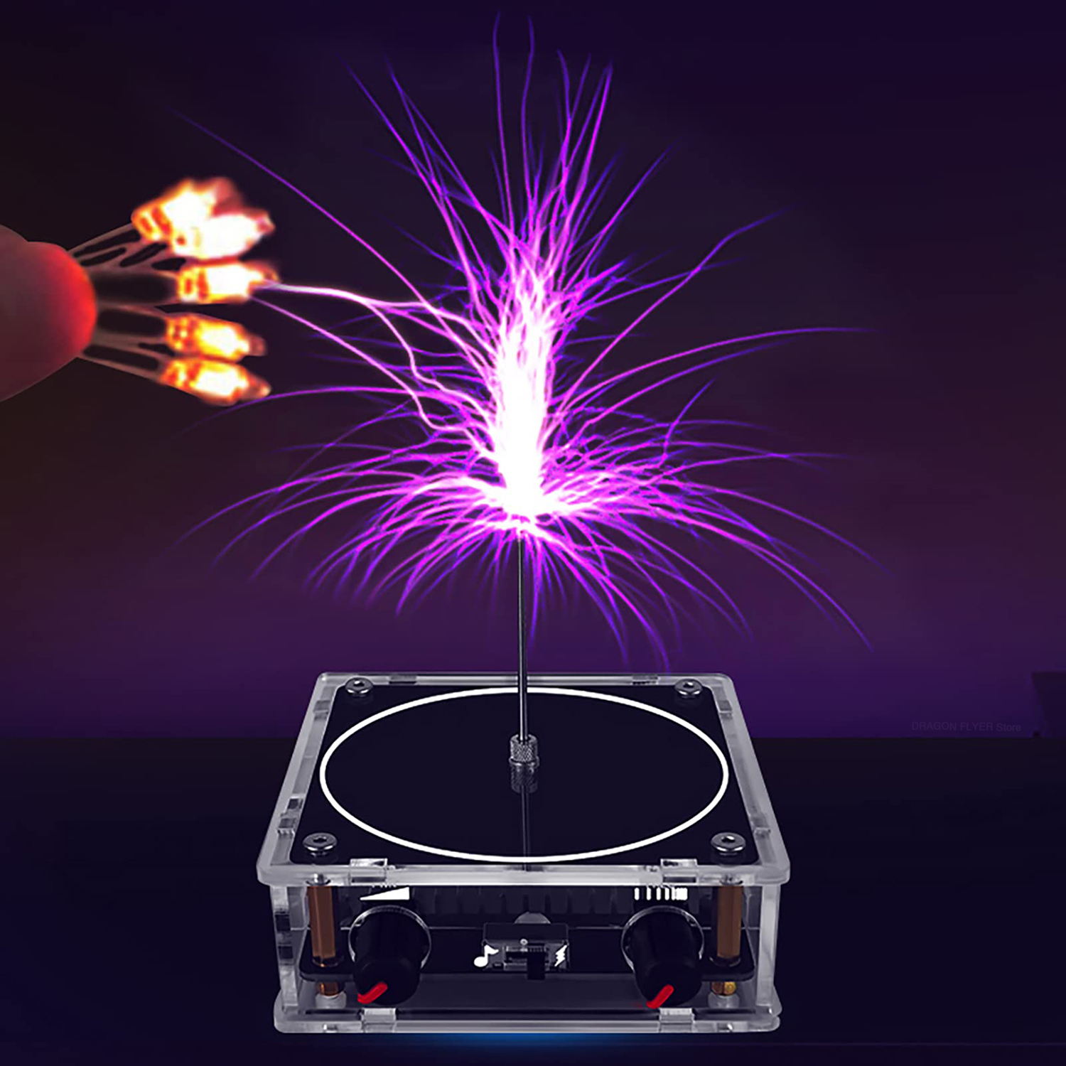 Music Tesla Coil Bluetooth/AUX - огляд і ціна Audio Music Generator Free